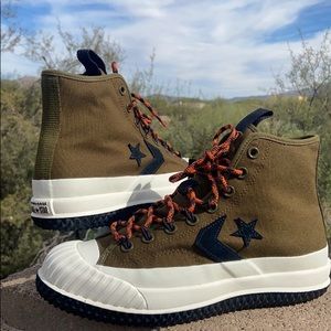 ⭐️ New Bosey MC Khaki Converse One Star Hi Top Sneaker Boots ⭐️